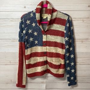 Denim & Supply Ralph Lauren American Flag Sweater Cardigan
